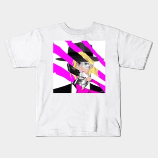 remix pink and black movies of summer hits ecopop Kids T-Shirt